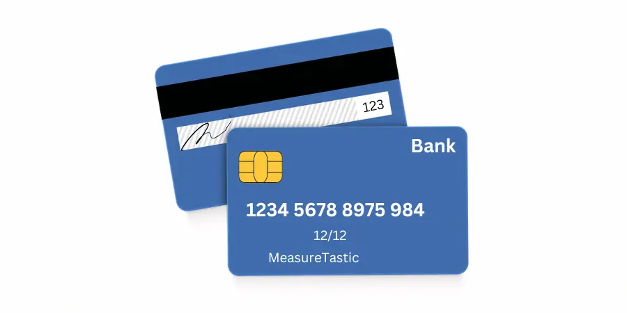 11 Common things That are 6 Inches long-2 Credit Cards as a Measuring Tool